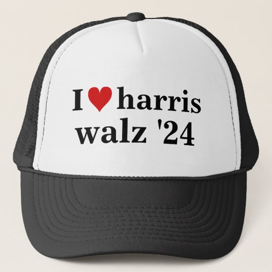 Ik Hart Harris Walz 2024 Verkiezing president Trucker Pet (Voorkant)