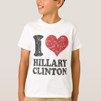 Ik hart Hillary Clinton Retro