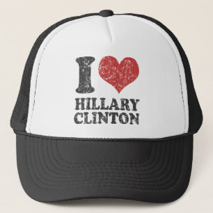 Ik hart Hillary Clinton Retro Trucker Pet