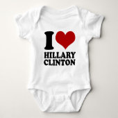 Ik hart Hillary Clinton Romper (Voorkant)
