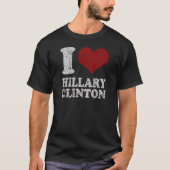 Ik hart Hillary Clinton T-shirt (Voorkant)