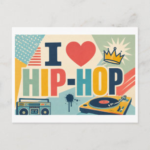 "Ik [Hart] Hip-Hop" Briefkaart