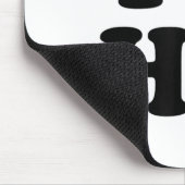 Ik hart HK Initialen Ik hou van H.K. eerste en laa Muismat (Hoek)