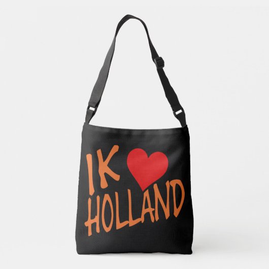 Ik Hart Holland of op bk cbbcnt Crossbody Tas (Achterkant)