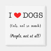 Ik hart honden, katten niet zo veel, mensen helema magneet (Voorkant)