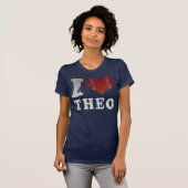 Ik hart honkbal Theo t shirt (Voorkant volledig)