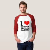 IK HART (HOU VAN) PAARSE MENSENETER T-SHIRT (Voorkant volledig)