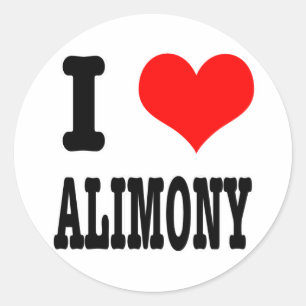 IK HART (HOUD VAN) ALIMONIE RONDE STICKER