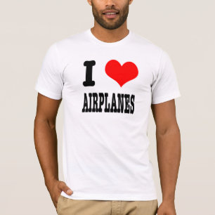 IK HART (HOUD VAN) Vliegtuigen T-shirt