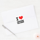 IK HART (HOUD VAN) ZUURSTOF RONDE STICKER (Envelop)