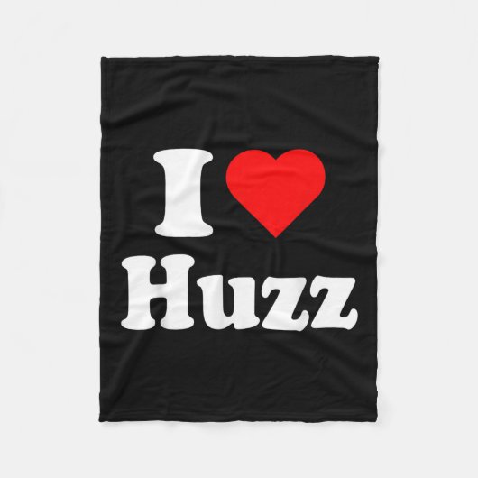 Ik hart huzz grappige meme ik doe het voor de huzz fleece deken (Voorkant)