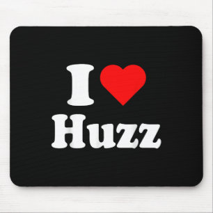 Ik hart huzz grappige meme ik doe het voor de huzz muismat