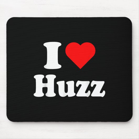 Ik hart huzz grappige meme ik doe het voor de huzz muismat (Voorkant)