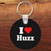 Ik hart huzz grappige meme ik doe het voor de huzz sleutelhanger (Voorkant)