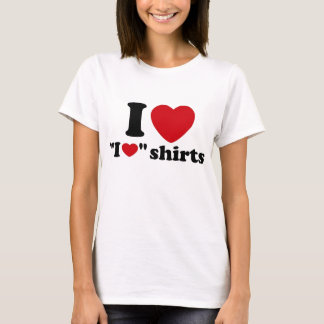 Ik hart I hart shirten T-shirt