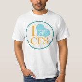 Ik {hart} iemand met CFS T-shirt (Voorkant)