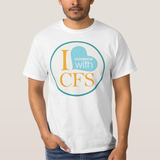 Ik {hart} iemand met CFS T-shirt (Voorkant)