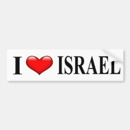 Ik hart Israel Bumpersticker