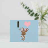 Ik hart Jackalope Briefkaart (Staand voorkant)