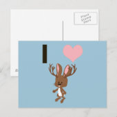 Ik hart Jackalope Briefkaart (Voorkant / Achterkant)