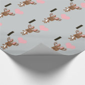 Ik hart Jackalope Cadeaupapier (Hoek)