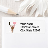 Ik hart Jackalope Etiket (Insitu)