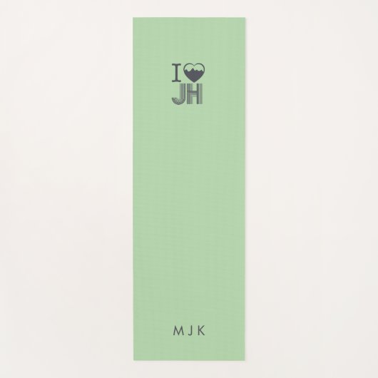 Ik Hart Jackson Hole Yoga Mat (Voorkant)