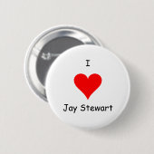 Ik hart Jay Stewart Button (Voorkant /achterkant)