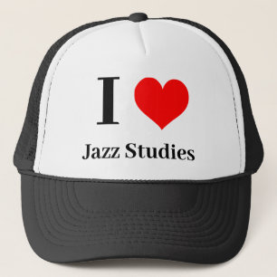 Ik hart Jazz Studies Trucker Pet