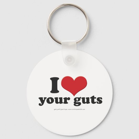 Ik hart je ingewanden sleutelhanger (Voorkant)