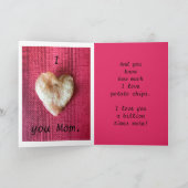 Ik hart je mam aardappel chip hart kaarten (Binnen)