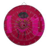 Ik Hart Je Nakupenda Sana Gelukkige Valentijnsdag Dartbord (Voorkant)