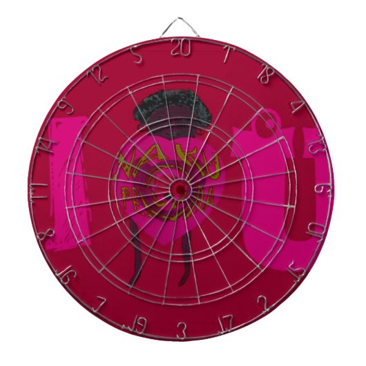 Ik Hart Je Nakupenda Sana Gelukkige Valentijnsdag Dartbord (Voorkant)