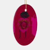 Ik Hart Je Nakupenda Sana Gelukkige Valentijnsdag Keramisch Ornament (Rechts)