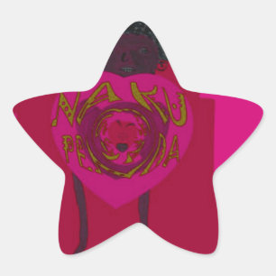 Ik Hart Je Nakupenda Sana Gelukkige Valentijnsdag Ster Sticker