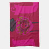 Ik Hart Je Nakupenda Sana Gelukkige Valentijnsdag Theedoek (Verticaal)