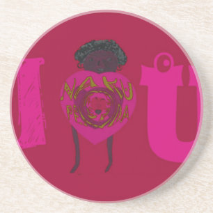 Ik Hart Je Nakupenda Sana Gelukkige Valentijnsdag Zandsteen Onderzetter