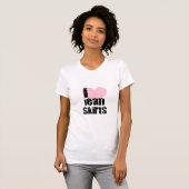 Ik [hart] Jean Skirts T-shirt (Voorkant volledig)