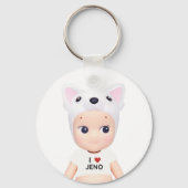 Ik hart Jeno Sonny Angel Sleutelhanger (Voorkant)