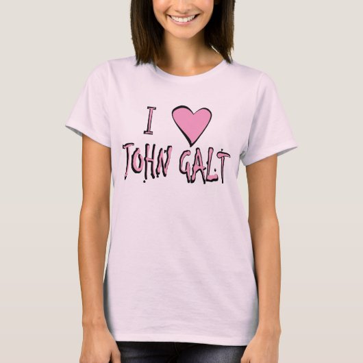 Ik hart John Galt T-shirt (Voorkant)
