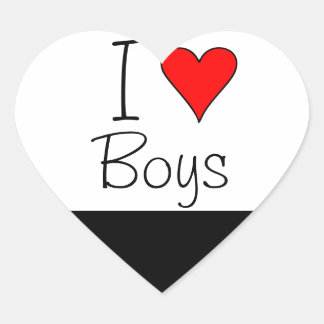 Ik hart jongens sticker