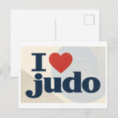 "Ik [Hart] Judo" Briefkaart (Voorkant / Achterkant)