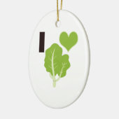 Ik hart Kale Keramisch Ornament (Links)