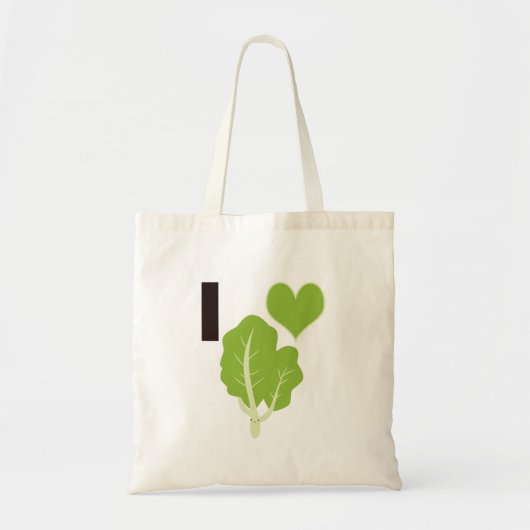 Ik hart Kale Tote Bag (Voorkant)
