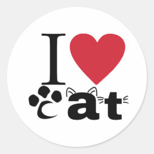 Ik hart kat Sticker
