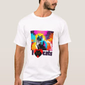Ik hart Katten T-shirt (Voorkant)