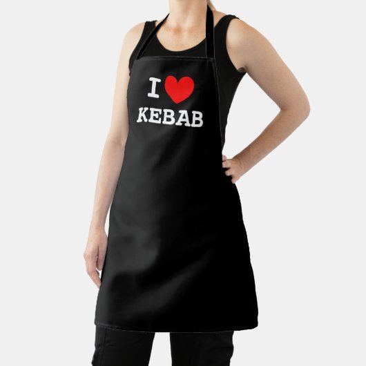 Ik hart kebab schort voor Turks eten liefhebber (Insitu)