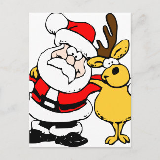 Ik hart kerstkerstkerstkerstman feestdagenkaart