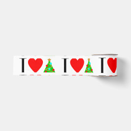 Ik hart kerstlint grosgrain lint