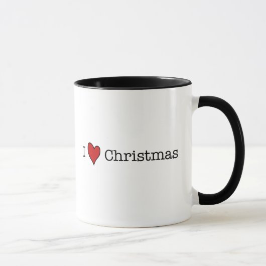 Ik hart Kerstmis Mok (Rechts)
